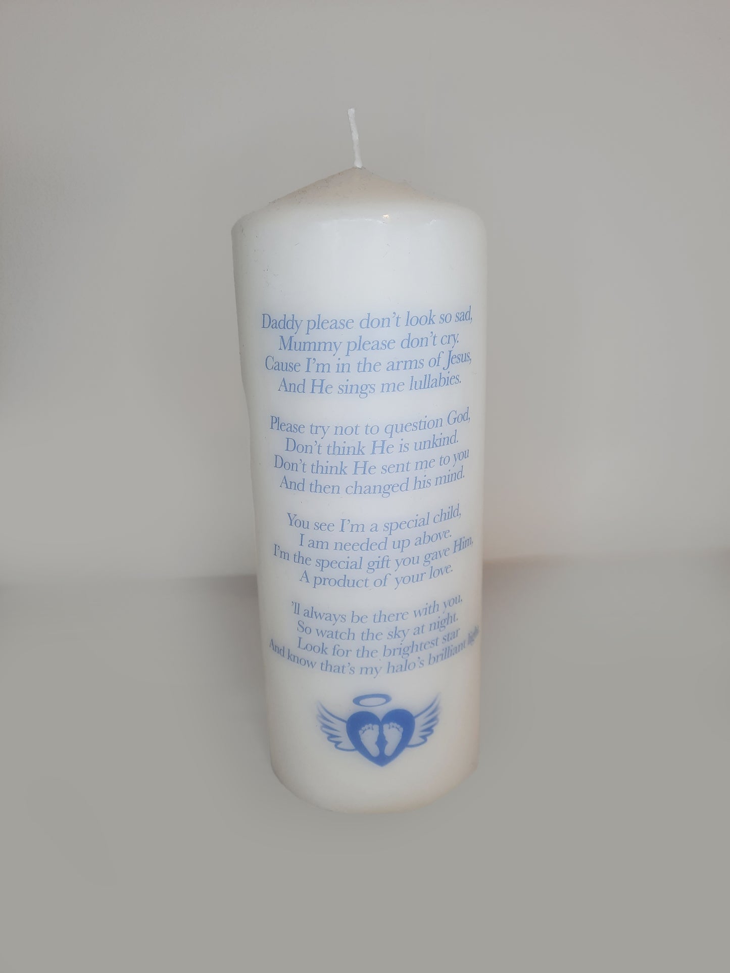 Angel Baby Personalised Candle