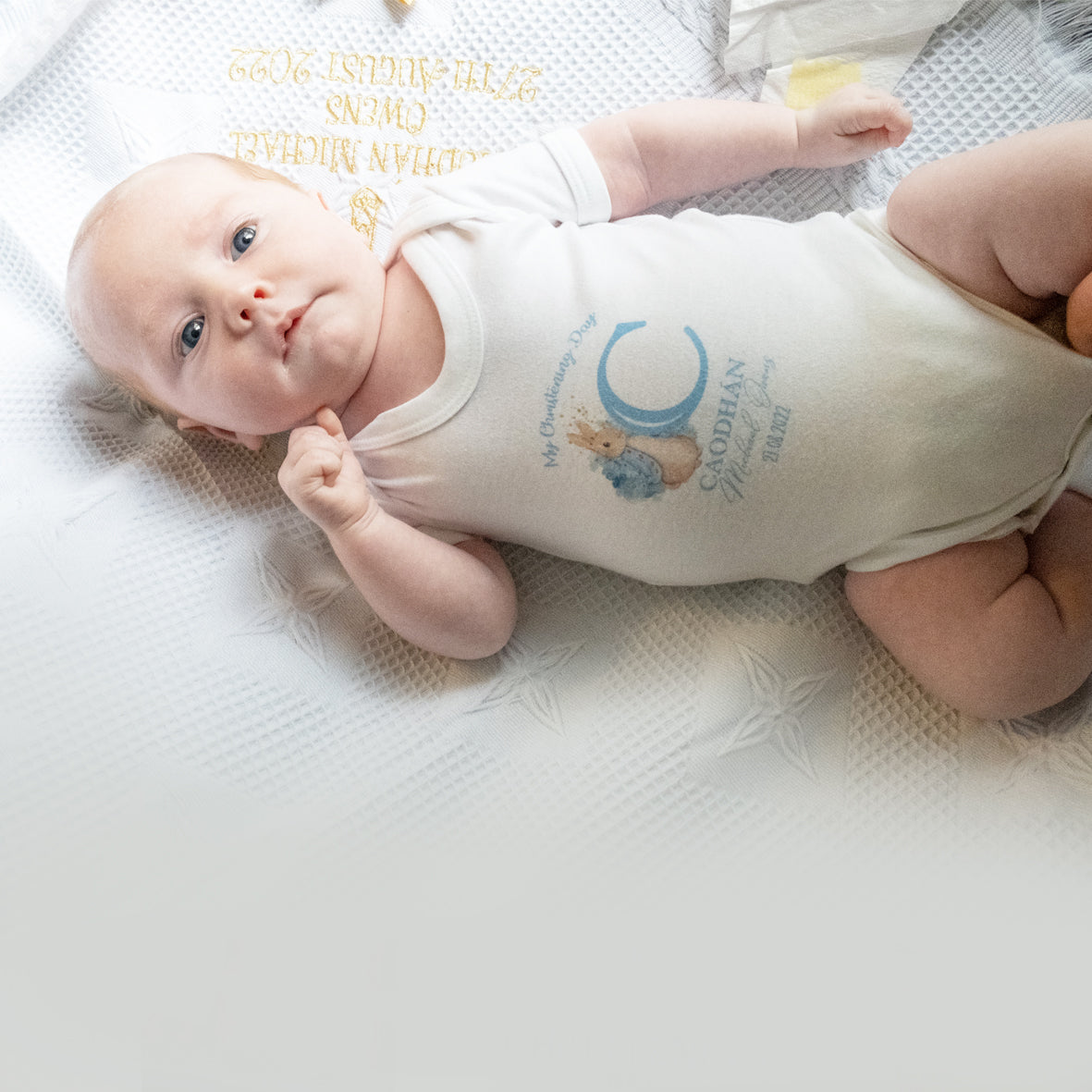 Rabbit Personalised Christening Vest