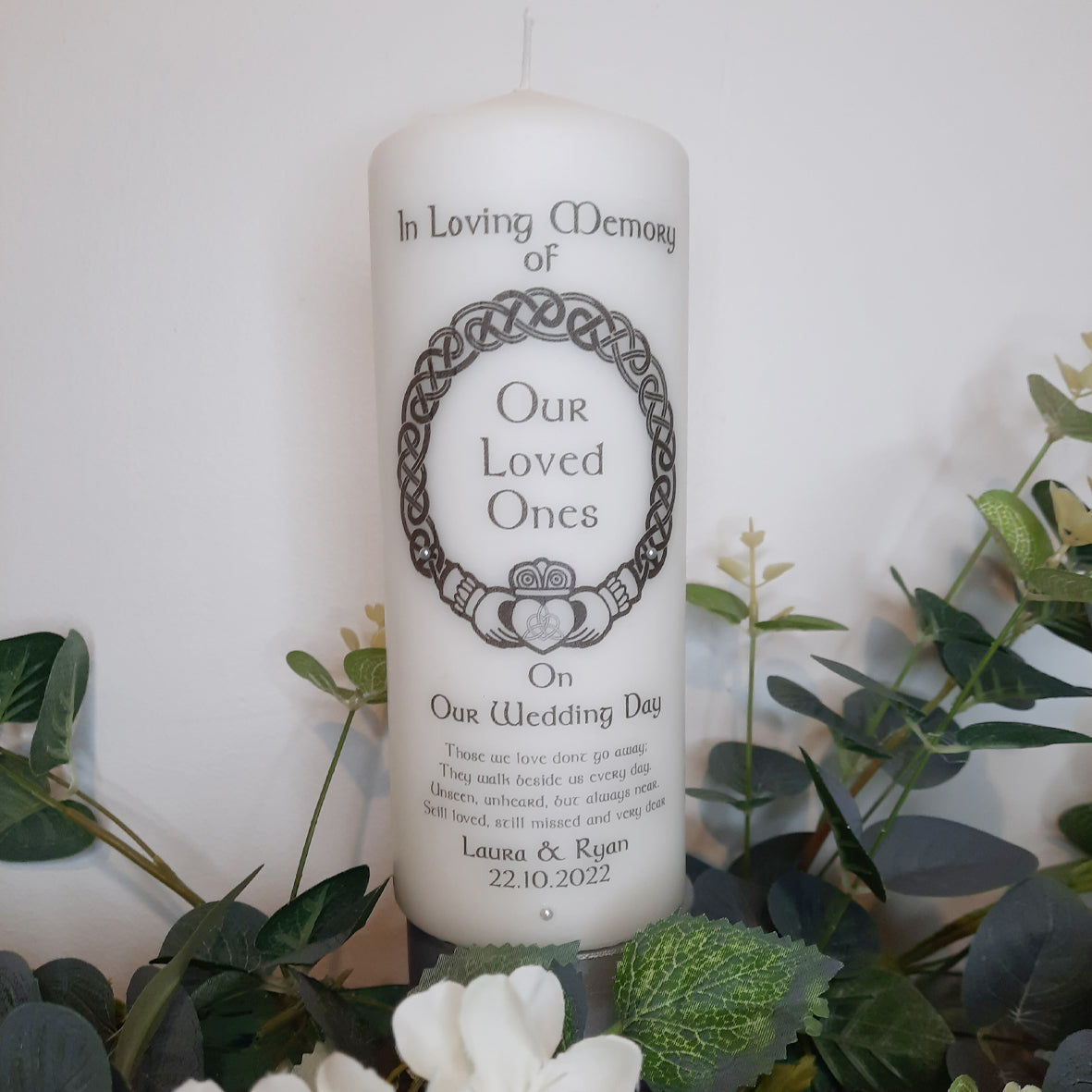 Personalised Memorial Candle