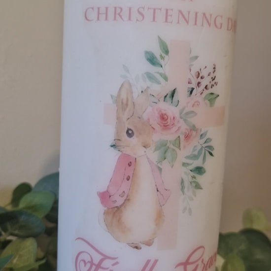 Personalised Christening Candle | Coey Creations