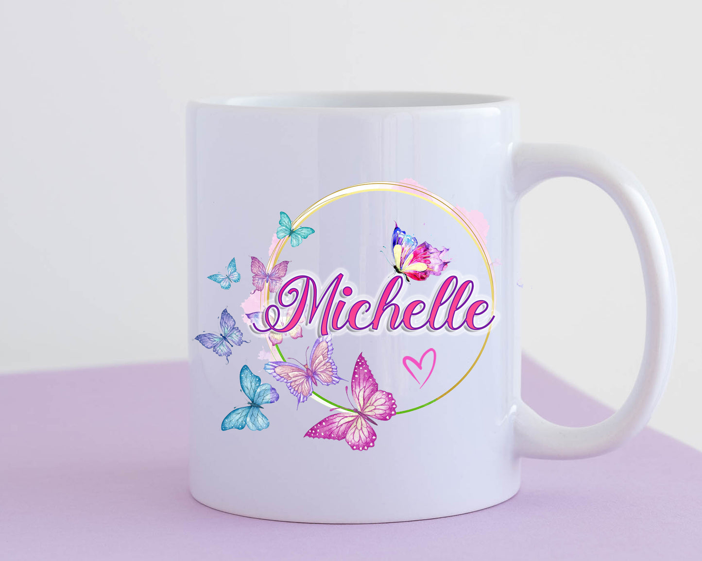 Butterfly Name Personalised Mug