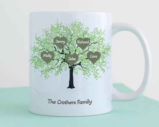 Family Tree Personalised Mug